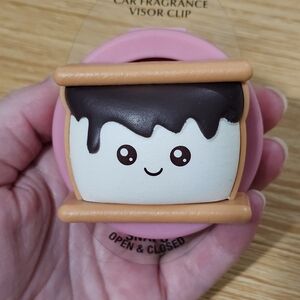 Cute BBW Squishy Smores Car Fragrance Visor Clip